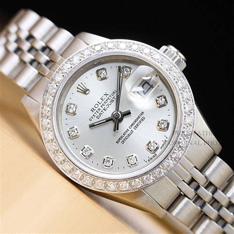 rolex women's silver watch|used Rolex silver watches.